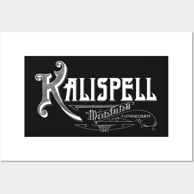 Vintage Kalispell, MT Wall Art by DonDota